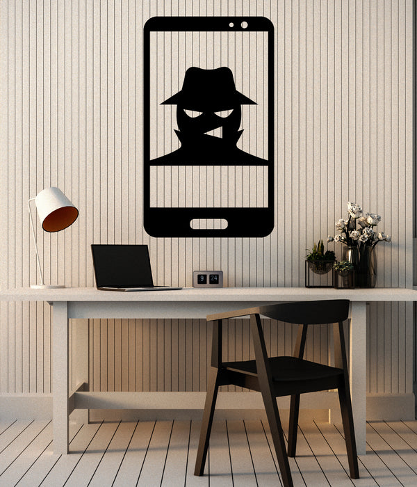 Vinyl Wall Decal Bandit Gangster Telephone Hacker Spy Decor Stickers Mural (g6020)