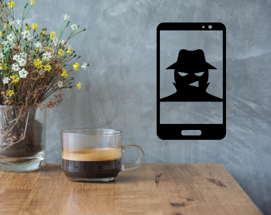 Vinyl Wall Decal Bandit Gangster Telephone Hacker Spy Decor Stickers Mural (g6020)