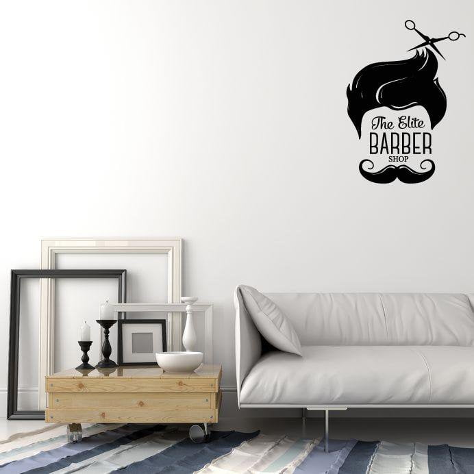 Vinyl Decal Wall Sticker Hipster Decor for Barber Shop Hair Cut Beauty Unique Gift (g087)