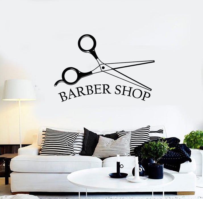 Vinyl Wall Decal Beauty Salon Hair Stylist Hairstyle Barber Tools Stickers Mural (g259)