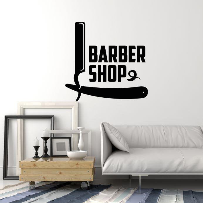 Vinyl Wall Decal Barbershop Hair Salon Interior Hairdressing Decor Stickers Mural (ig5784)