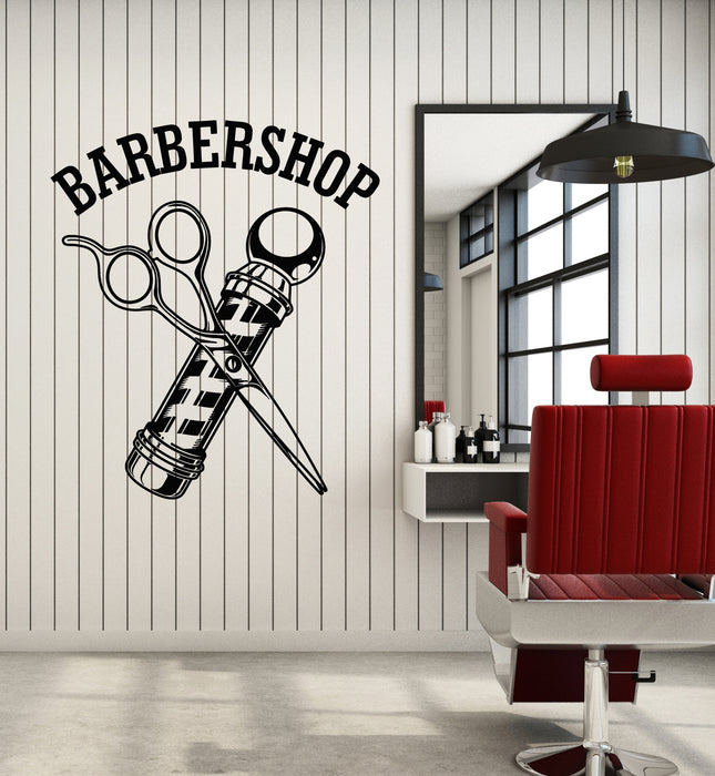 Vinyl Wall Decal Shaves Professional Service Haircut Barbershop Stickers Mural (g3893)