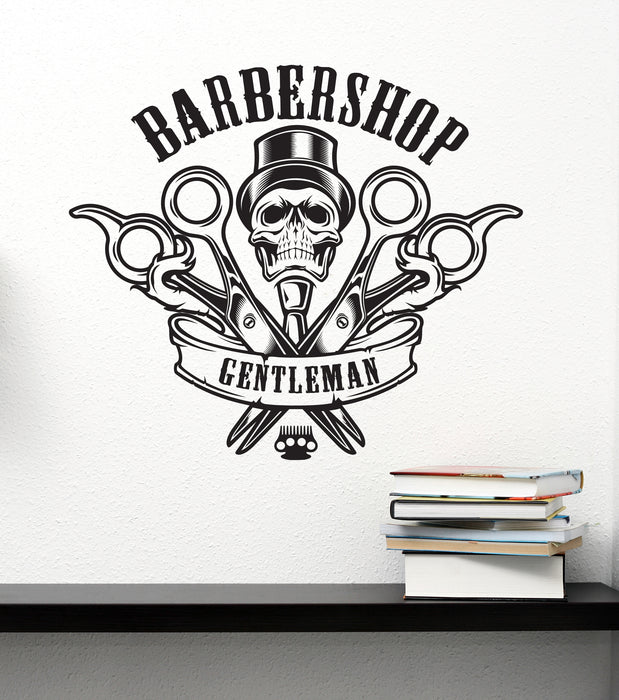 Barbershop Vinyl Wall Decal Hair Salon Beauty Salon Hairstyle Hair Stylist Stickers Mural (k048)