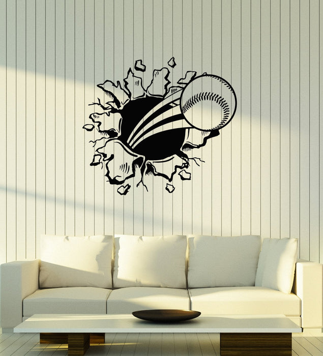 Vinyl Wall Decal Baseball Ball Funny Room Decoration Sports Art Stickers Mural (ig5586)