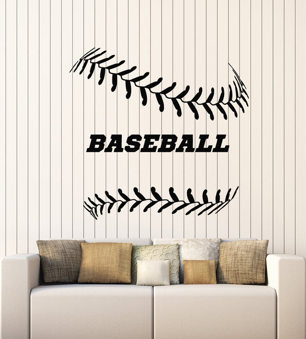 Vinyl Wall Decal Baseball Ball Sport Fan Decor Team Game Stickers Mural (g2209)