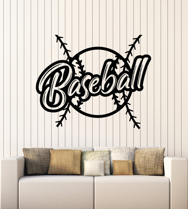 Vinyl Wall Decal Baseball American Game Sport Ball Teen Room Stickers Mural (g2607)