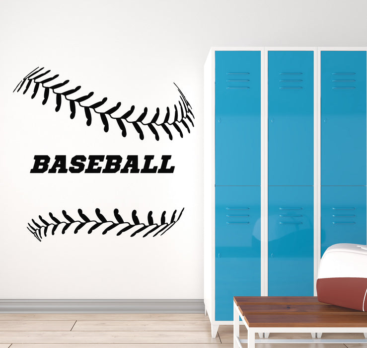 Vinyl Wall Decal Baseball Ball Sport Fan Decor Team Game Stickers Mural (g2209)