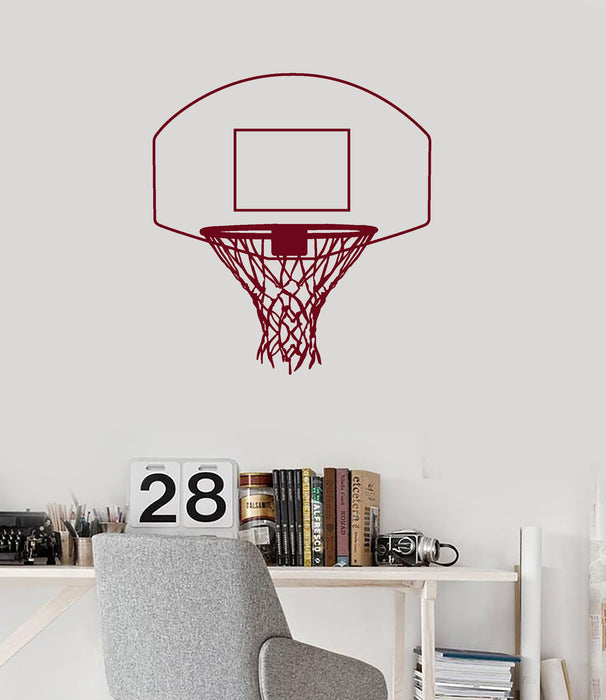 Vinyl Wall Decal Basketball Hoop Basket Net Sports Room Decoration Stickers Mural (ig5533)