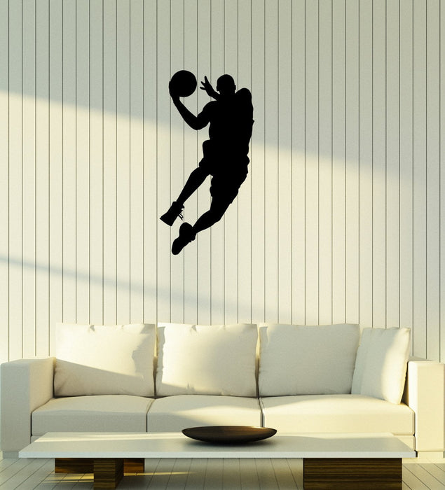 Wall Vinyl Sticker Decal Sport Basketball Palyer Man Wall Decor Unique Gift (g030)