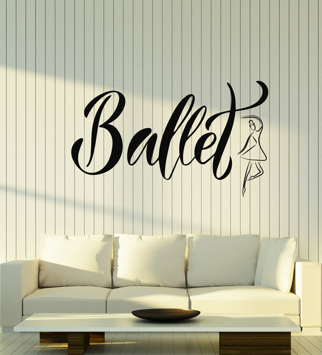 Vinyl Wall Decal Theater Abstract Ballerina Classical Dance Ballet Studio Stickers Mural (g6947)