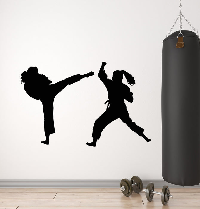Vinyl Wall Decal Fight Club Fighting MMA Training Fight Sport Girls Stickers Mural (g1882)