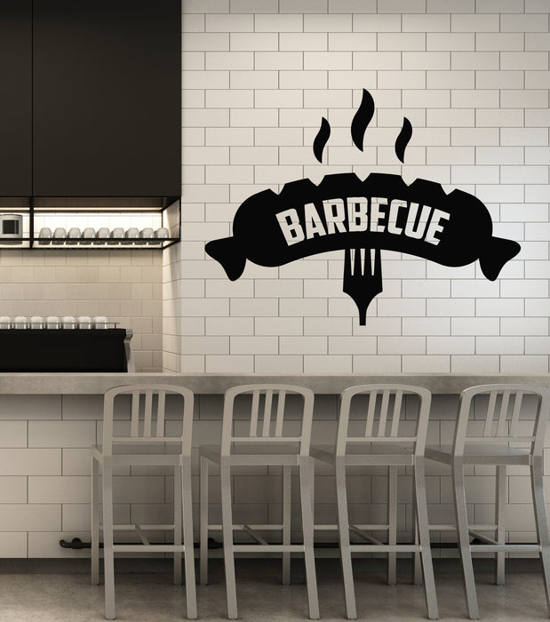 Vinyl Wall Decal  Barbecue Cooking Fresh Meat Special Grill Menu Stickers Mural (g5896)