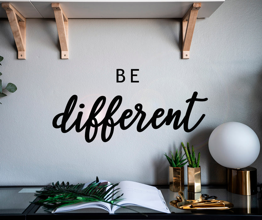 Виниловая наклейка на стену с вдохновляющей цитатой «Будь другим», наклейки, настенная живопись 22,5 x 10,5 дюйма gz128