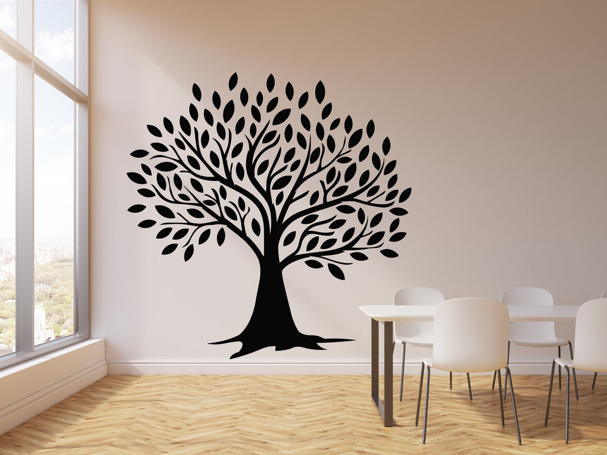 Vinyl Wall Decal Abstract Nature Beautiful Tree Leaves Home Decor Stic —  Wallstickers4you