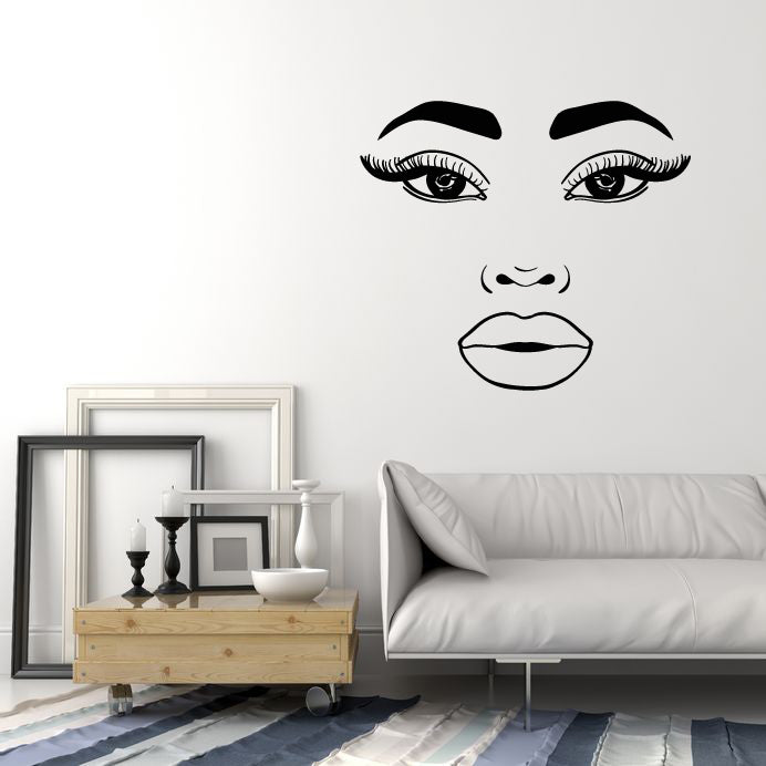Vinyl Wall Decal Beauty Makeup Cosmetics Beauty Salon Stickers Mural (g3651)