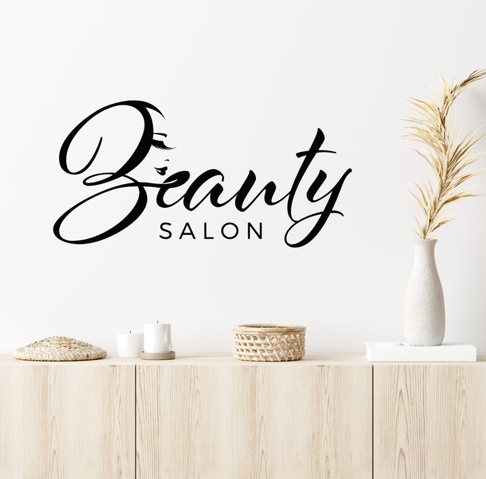 Vinyl Wall Decal Beauty Salon Abstract Woman Fashion Center Stickers Mural (g5972)