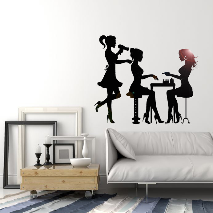 Vinyl Wall Decal Beauty Hair Salon Spa Stylist Stickers Mural Unique Gift (ig3702)