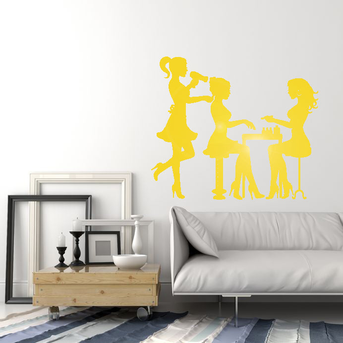 Vinyl Wall Decal Beauty Hair Salon Spa Stylist Stickers Mural Unique Gift (ig3702)