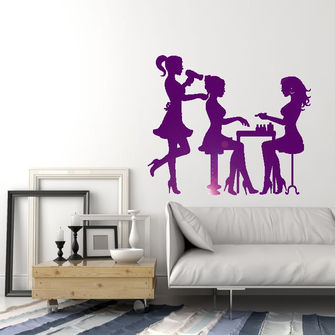 Vinyl Wall Decal Beauty Hair Salon Spa Stylist Stickers Mural Unique Gift (ig3702)