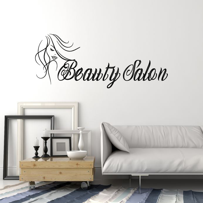 Vinyl Wall Decal Words Beauty Salon Spa Massage Relax Woman Stickers Mural (g4234)