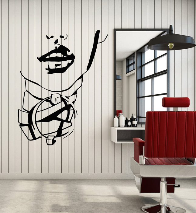 Vinyl Wall Decal Beauty Fashion Model Sexy Girl Lips Stickers Mural (g3197)