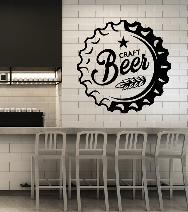 Vinyl Wall Decal Drinking Bar Pub Craft Beer House Alcohol Stickers Mural (g2339)