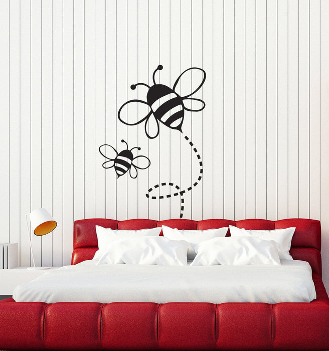 Vinyl Wall Decal Bees Nursery Baby Room Kids Decor Art Stickers Mural (ig5650)