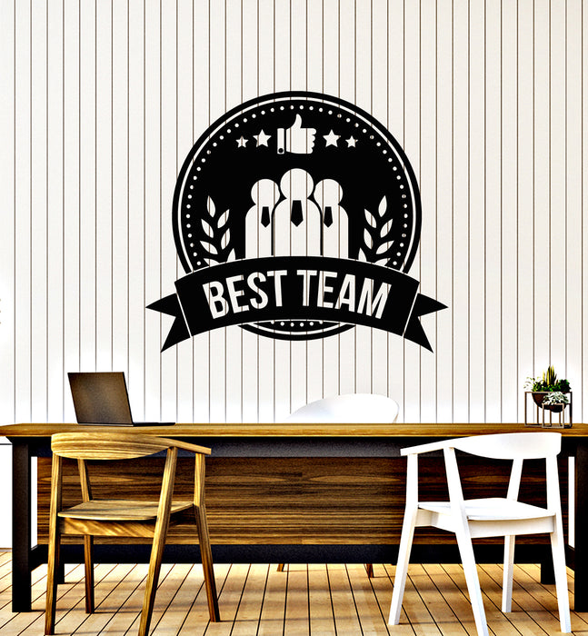 Vinyl Wall Decal Teamwork Job Medal Best Team Work Office Stickers Mural (g1307)