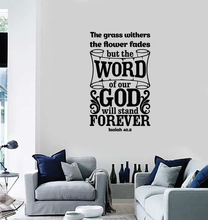 Vinyl Wall Decal Bible Verse Prayer Room Interior Religion Decor Art Stickers Mural (ig5790)