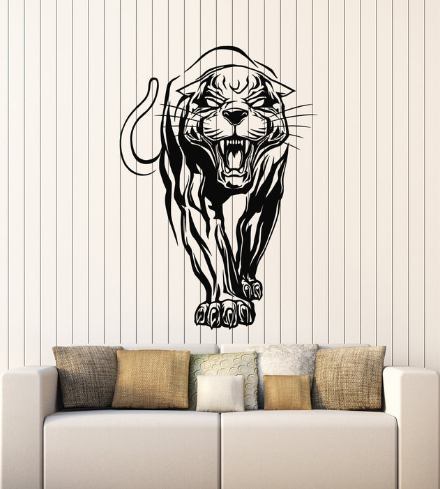 Vinyl Wall Decal Panther Predator Big Cat Wild Animal Jaguar Stickers Mural (g2960)