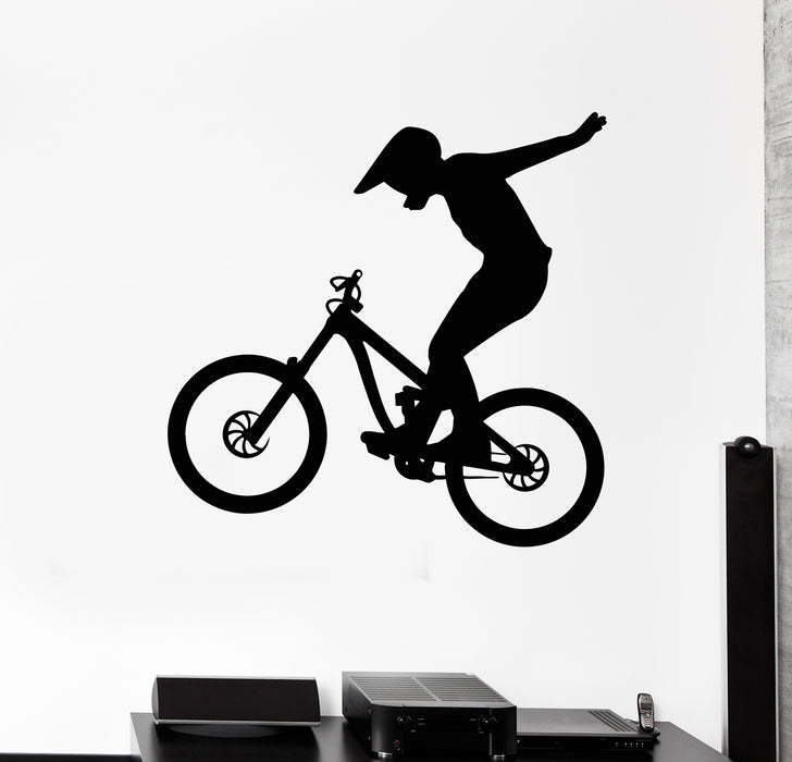 Vinyl Wall Decal Bicycle Bike Extreme Sports Freestyle Motorbike Stickers Mural (g478)