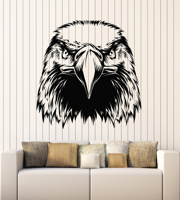 Vinyl Wall Decal Eagle Tribal Head Bird Home Decor Room Interior Stickers Mural (g2367)