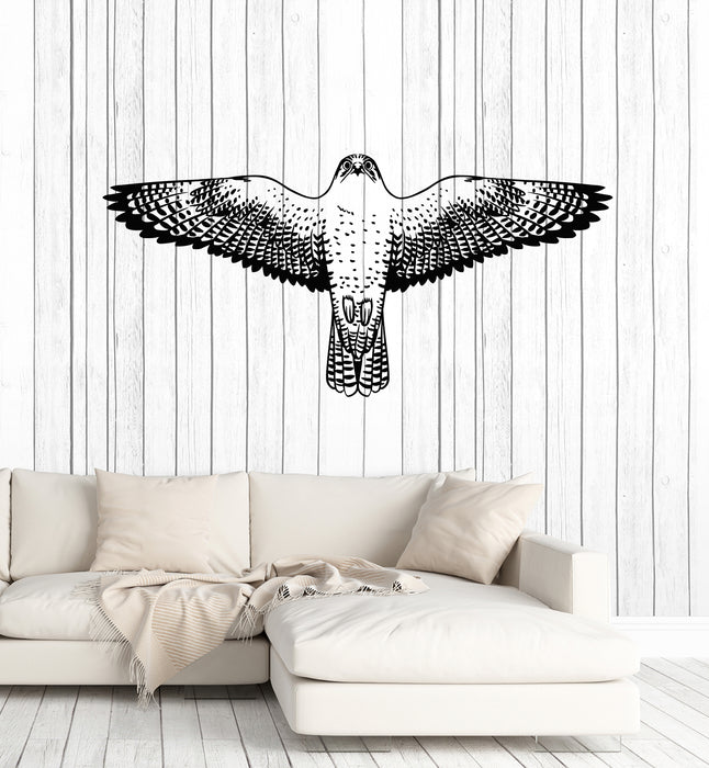 Vinyl Wall Decal Falcon Flying Eagle Wings Hawk Tribal Bird Stickers Mural (g1523)