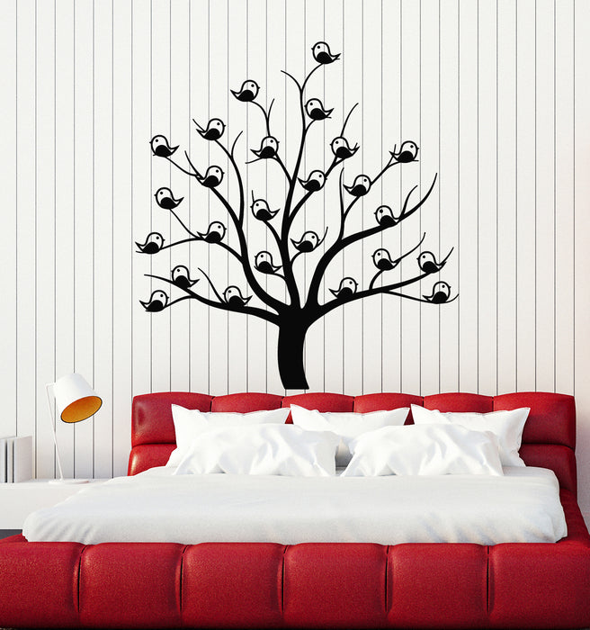 Vinyl Wall Decal Tree Branch Birds Nature Kids Nursery Room Art Stickers Mural (g1295)