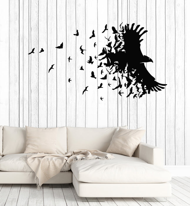 Flying Wall Rack Room Birds Flying Wall Decal
