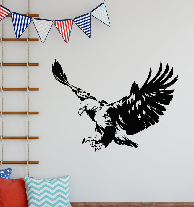 Vinyl Wall Decal Eagle Big Bird Flying Air Tribal Symbol Stickers Mural (g5306)