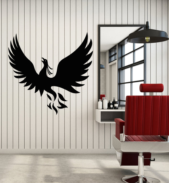 Vinyl Wall Decal Phoenix Fantasy Bird Symbol Of Rebirth Myth Stickers Mural (g7073)