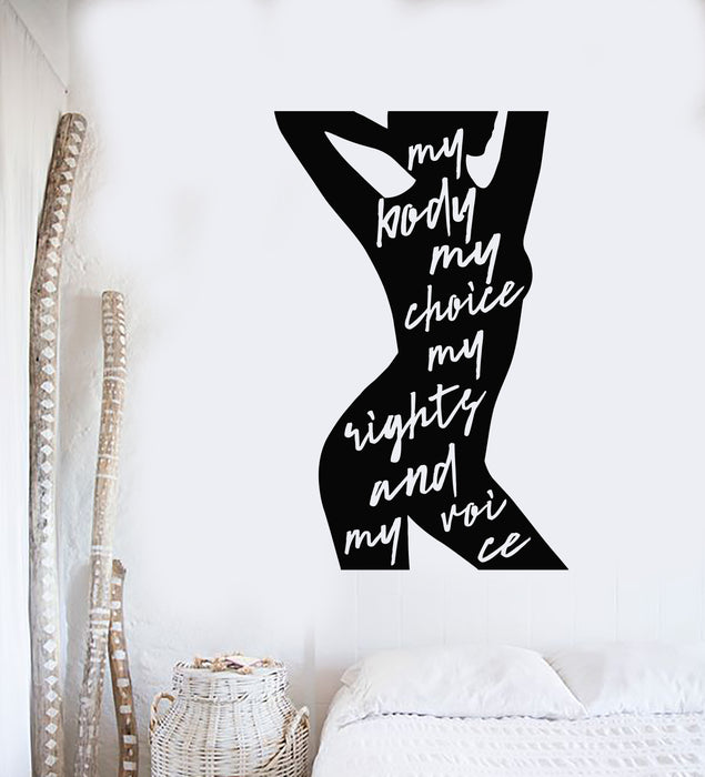 Vinyl Wall Decal Fitness motivational Quote Gym Beauty Body Stickers Mural (g4073)