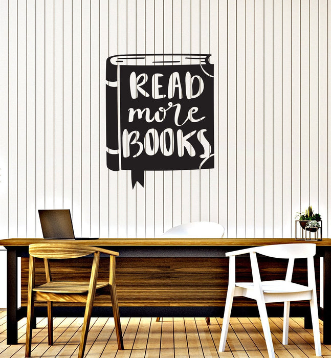 Vinyl Wall Decal Reading Room Corner Library Saying Book Shop Interior Stickers Mural (ig5756)