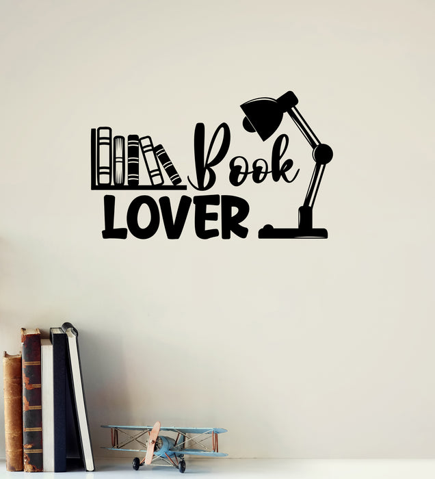 Vinyl Wall Decal Book Lover Library Reading Corner Read Stickers Mural (ig6413)