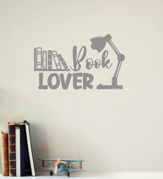Vinyl Wall Decal Book Lover Library Reading Corner Read Stickers Mural (ig6413)