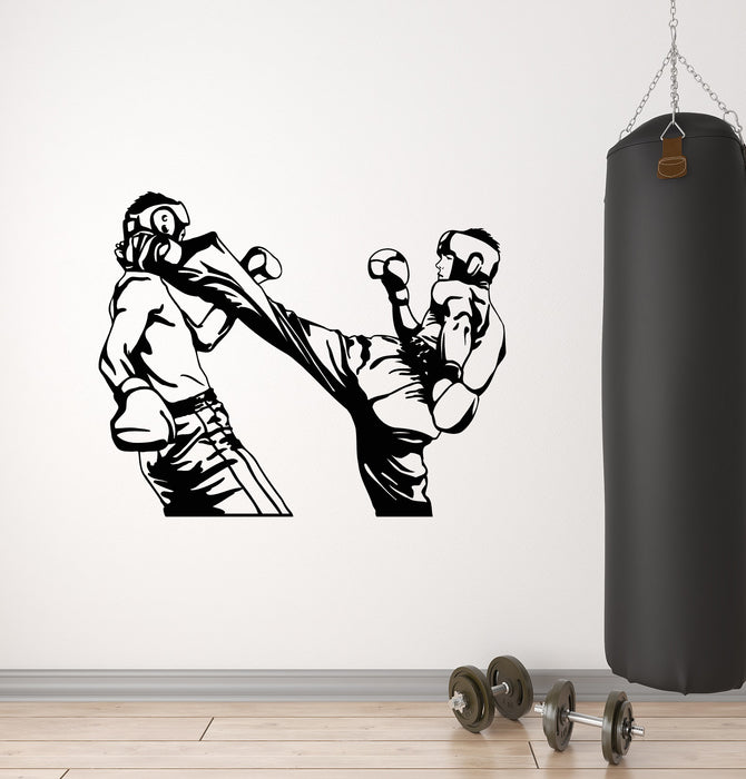 Vinyl Wall Decal Sparring Boxing Sports Motivation Fight Club Stickers Mural (g2373)