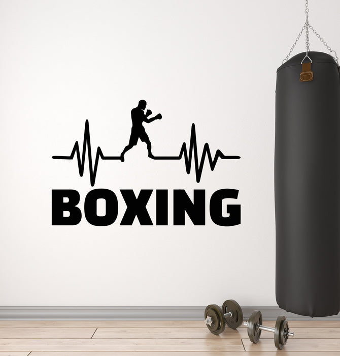 Vinyl Wall Decal Fight Club Boxing Gym Fitness Cardio Sport Stickers Mural (g2530)