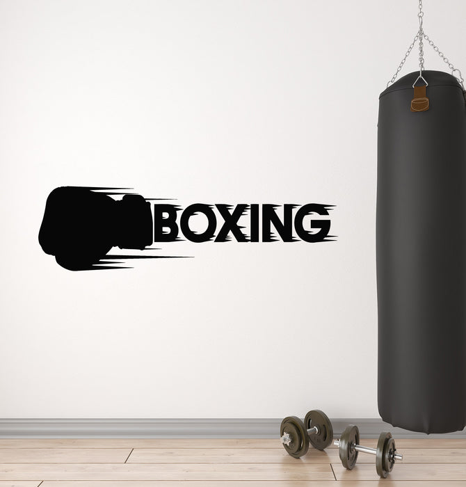 Vinyl Wall Decal Boxing Sports Fighting Man Gym Decor Stickers Mural (g4789)