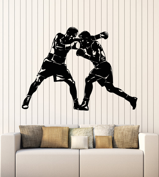 Vinyl Wall Decal Fight Boxing Martial Arts Sports Motivation Stickers Mural (g5074)