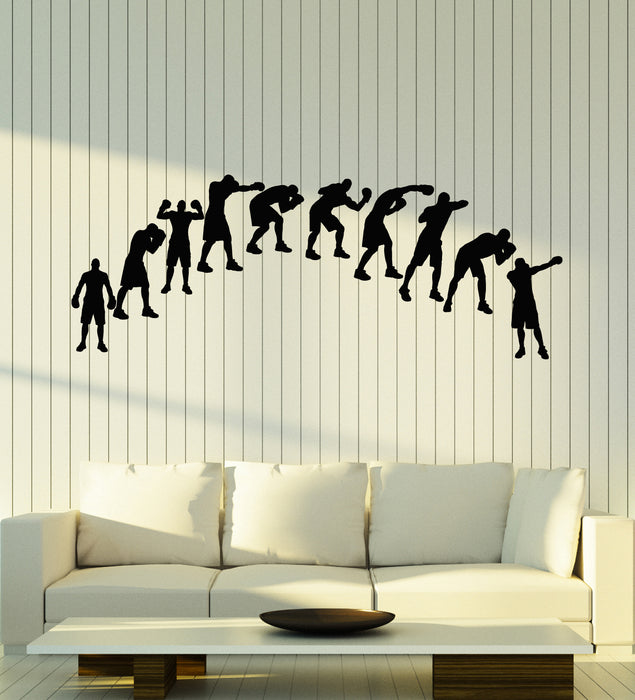 Vinyl Wall Decal Sports Decor Fights Gym Fitness Boxing Club Stickers Mural (g5531)