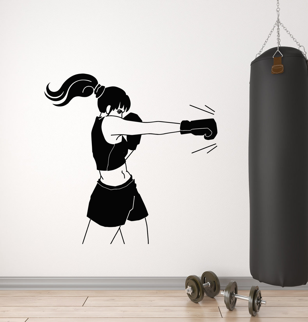 Wall Mural Boxing women
