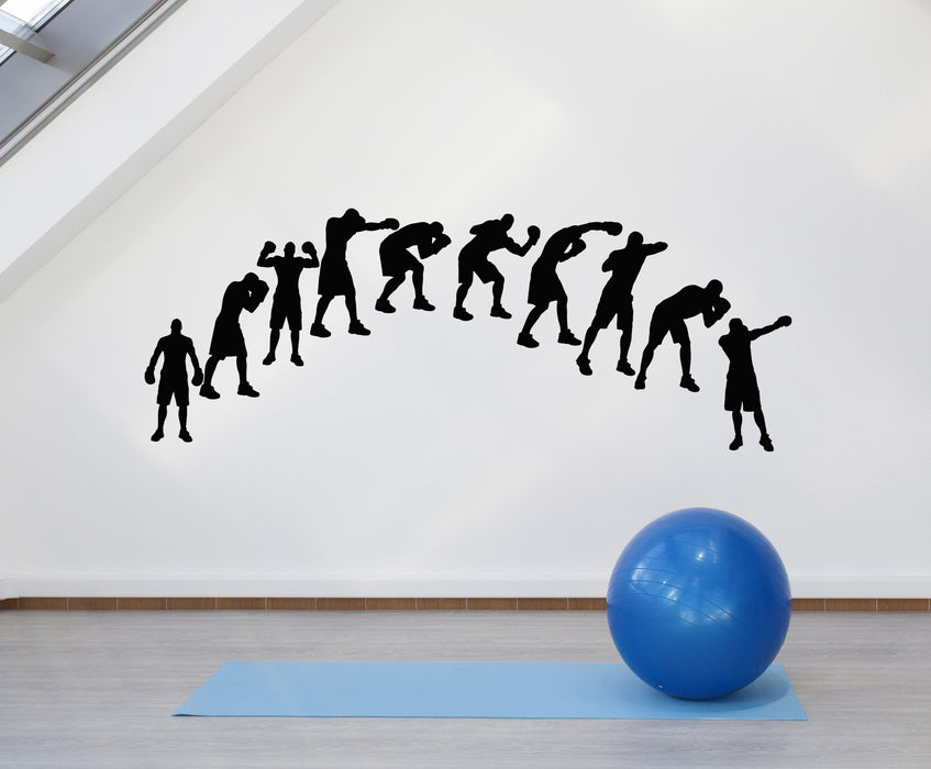 Vinyl Wall Decal Sports Decor Fights Gym Fitness Boxing Club Stickers Mural (g5531)