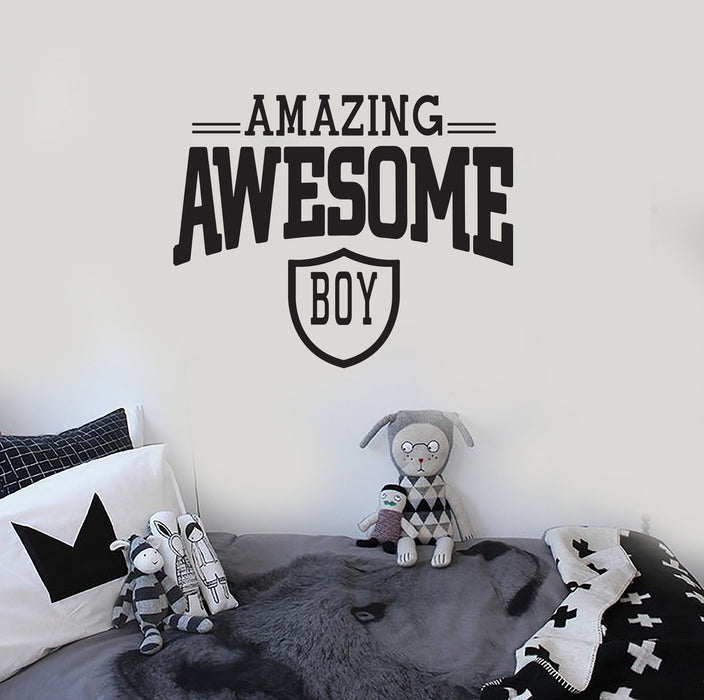 Vinyl Wall Decal Boy Room Gift for Son Interior Decor Art Stickers Mural (ig5779)