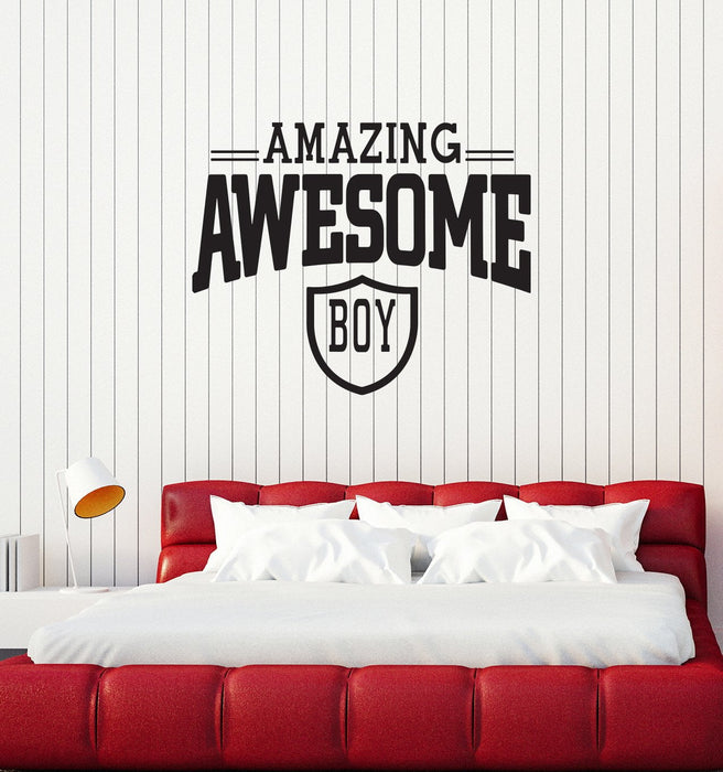 Vinyl Wall Decal Boy Room Gift for Son Interior Decor Art Stickers Mural (ig5779)